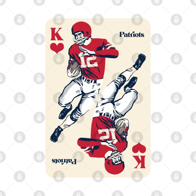 New England Patriots King of Hearts by Rad Love