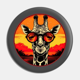 Sunglasses giraffe Pin