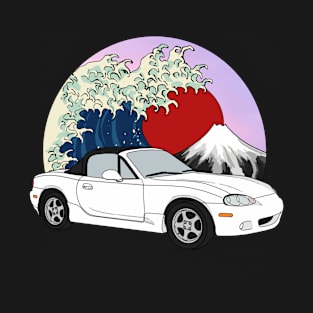 White NB Roadster Black Soft Top T-Shirt