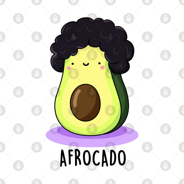 Afro-cado Cute Funny Avocado Pun by punnybone