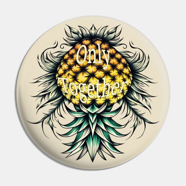 Only Together Upside down Pineapple Pin by Vixen Games