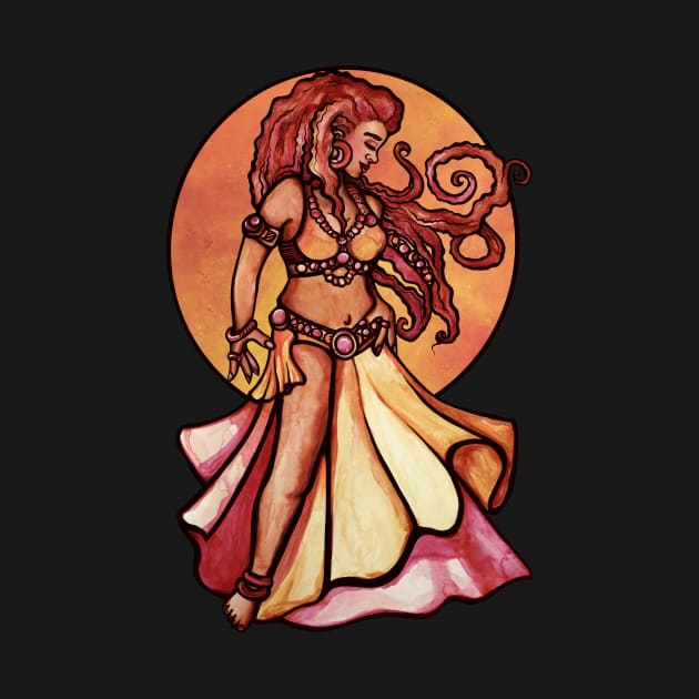 Autumn Moon Belly Dancer Goddess by bubbsnugg