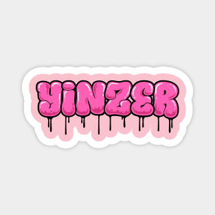 YINZER GRAFFITI (PINK) Magnet