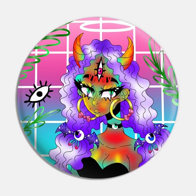 demon Pin by Artadorkable's Magic Shop