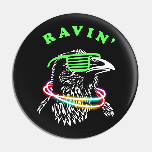 Ravin Raven Pin by dumbshirts