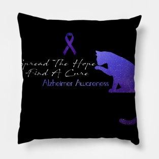 Alzheimer Awareness Spread The Hope Find A Cure Gift Pillow