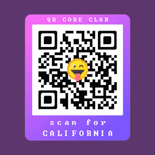 Scan for California, Qr Code Funny Memes -6 T-Shirt