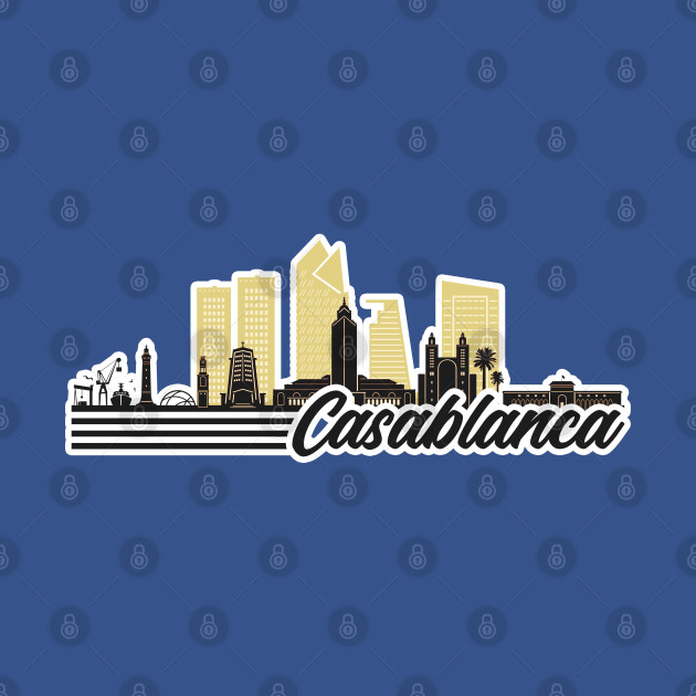 Discover Casablanca skyline retro design - Casablanca - T-Shirt