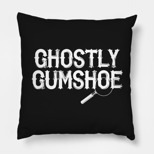 Ghostly Gumshoe Pillow by jeltenney