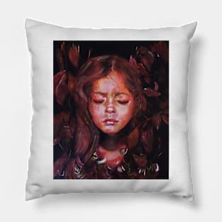 Hiding Within - original acrylic painting Pillow