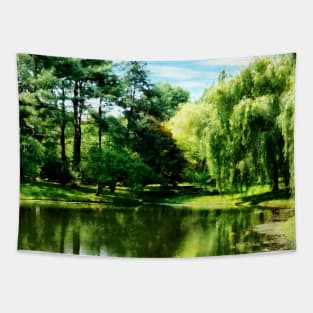 Summer - Willow By the Lake Tapestry