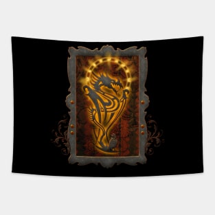Awesome tribal dragon Tapestry