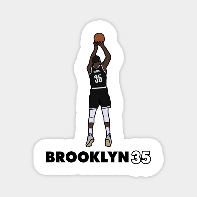 Kevin Anteater 'Brooklyn 35' - NBA Brooklyn Nets Magnet by xavierjfong