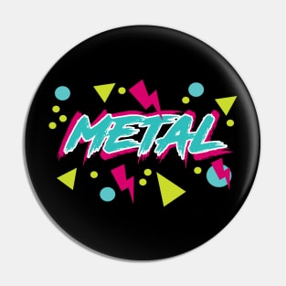 80s Ironic Hipster Metal Pin