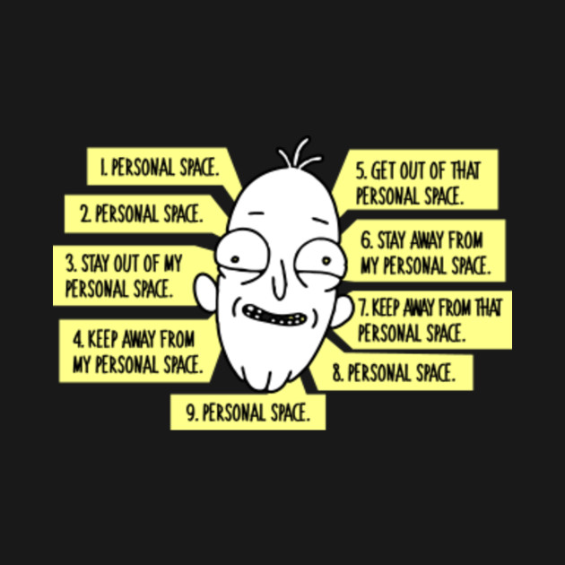 Personal Space Rick And Morty Phillip Jacobs Personal Space Points - Rick And Morty - T-Shirt | TeePublic