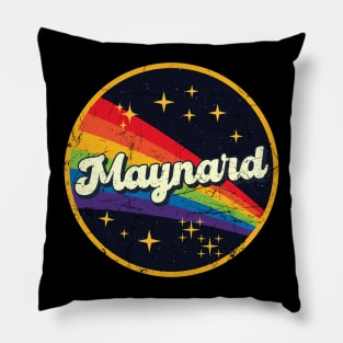 Maynard // Rainbow In Space Vintage Grunge-Style Pillow