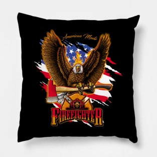 Firefighter Eagle with Axe Pillow