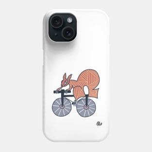 Squirrel on bike Phone Case