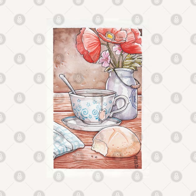 Tea Time Still Life by Medusa Dollmaker