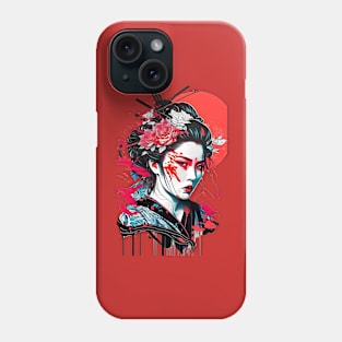 Japanese geisha girl Phone Case