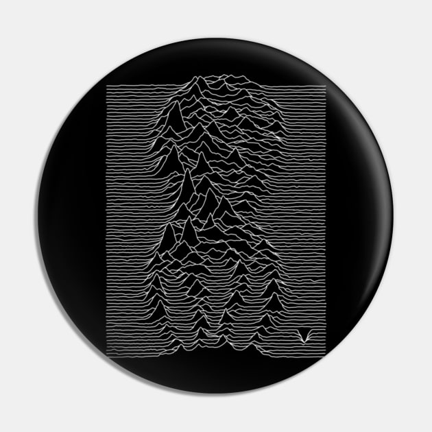 Tentacular Joy Division Unknown Pleasures Pin by Super Octopus