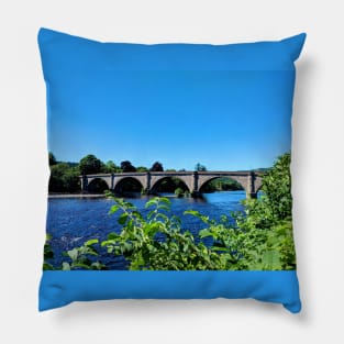 Dunkeld Bridge, River Tay, Scotland Pillow