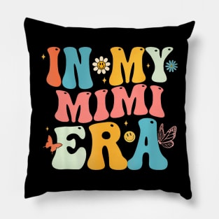 Groovy In My Mimi Era Mom Grandma Mother's Day Pillow