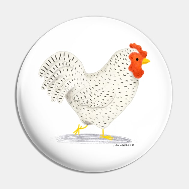 Dominique Chicken Pin by julianamotzko