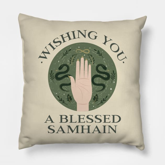 Samhain Pillow by Tip Top Tee's