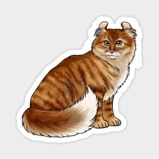 Cat- American Curl - Orange Tabby Magnet