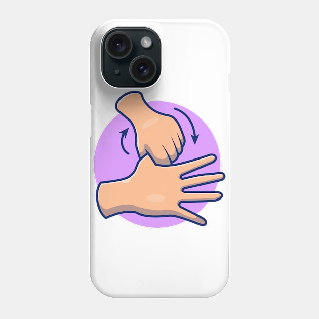 Washing hand cartoon 1 Phone Case by Catalyst Labs