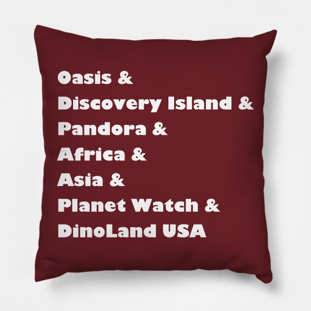 Kingdom of Animals - Lands Pillow by MickeysCloset