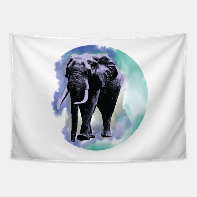 Elephant Art Tapestry by axlstanley