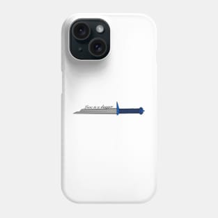 Love is a dagger Phone Case