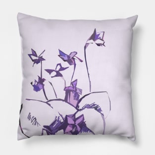 Callistri- Violets Cutout Pillow