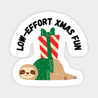 Low-Effort Xmas Fun, Christmas, Holiday humor Magnet