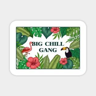 BIGCHILLGANG Beach Party Border Magnet