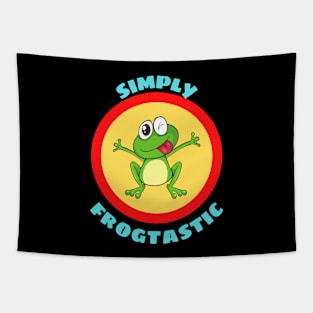 Simply Frogtastic - Cute Frog Pun Tapestry