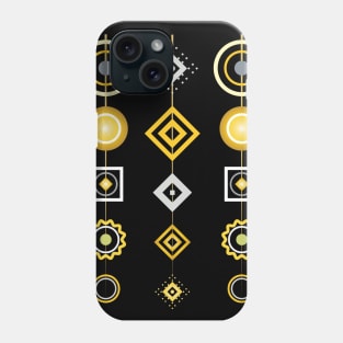 Golden Modern Abstract Geometric Deco Phone Case