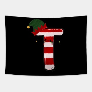 Letter T (Christmas Alphabet) Tapestry