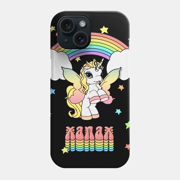 Xanax Rainbow High Unicorn Phone Case by DankFutura