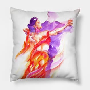 ballroom dancer in red Pillow