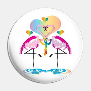 Gay Flamingos Pin