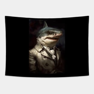 Great White Shark Classic Portrait Tapestry