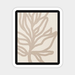 Neutral plant, Line art Magnet