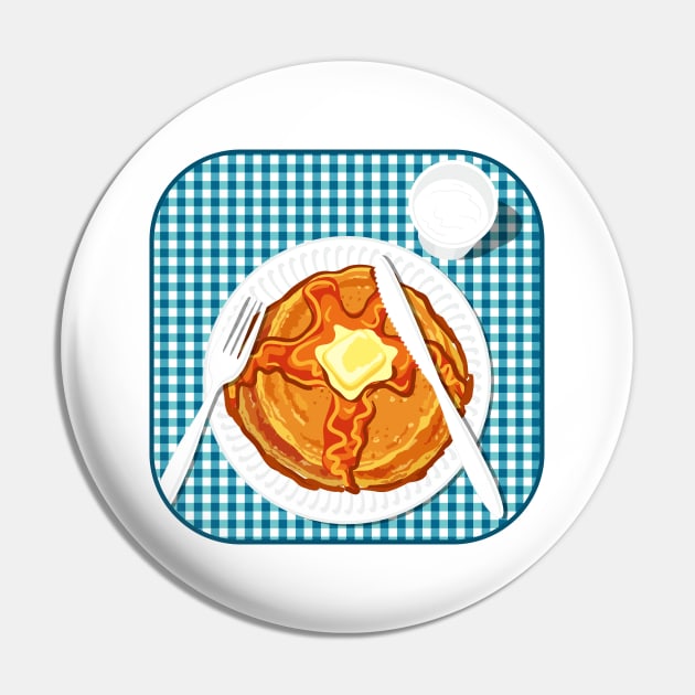 Pancake Breakfast Table Pin by SWON Design