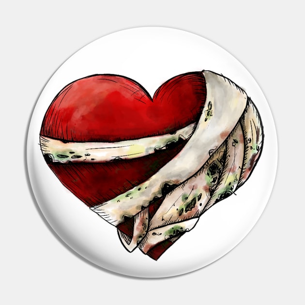 Rhal'Jakk's Heart Crest Pin by Blighthouse Studio