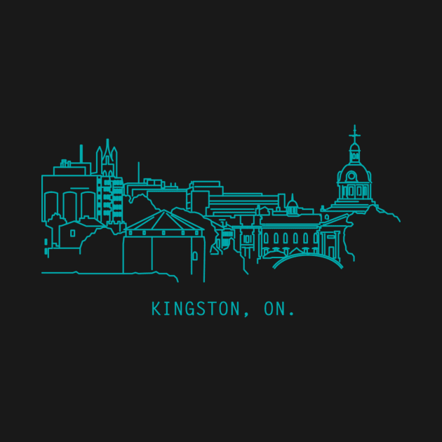 Kingston skyline line art by scotmccormack