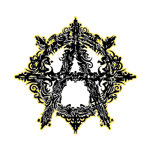 Anarchy Symbol Tribal by BlackCollarPolitics