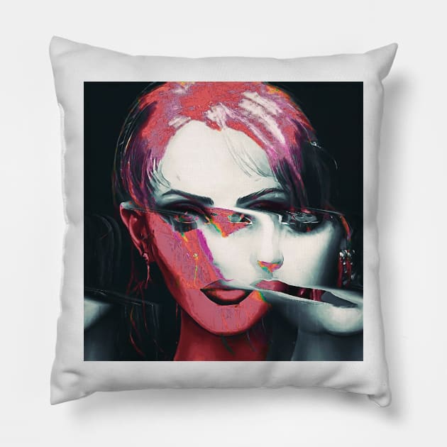 Yeah Its This Chick Again Pillow by raspberry-tea